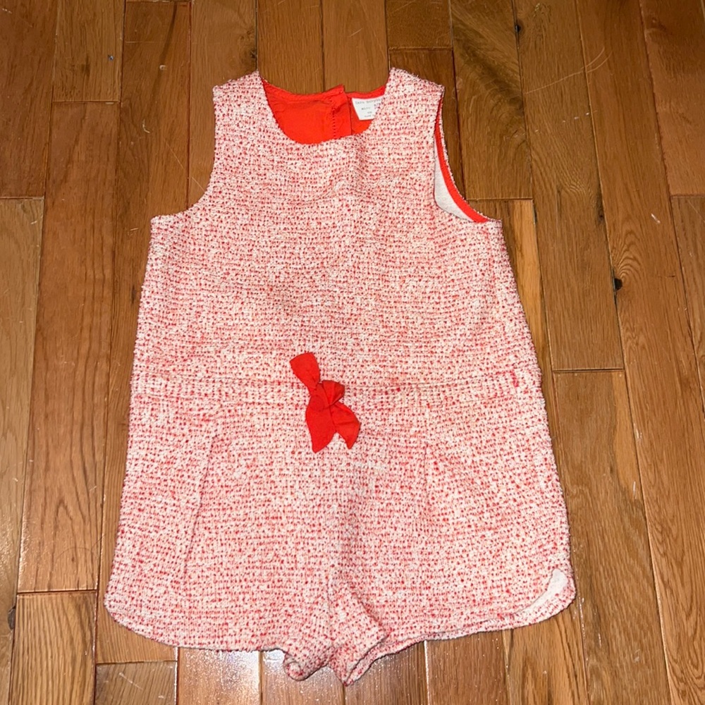 Zara Red and White Kids Romper